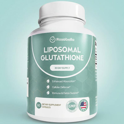 Rosabella Liposomal Glutathione 500mg 60 capsules bottle