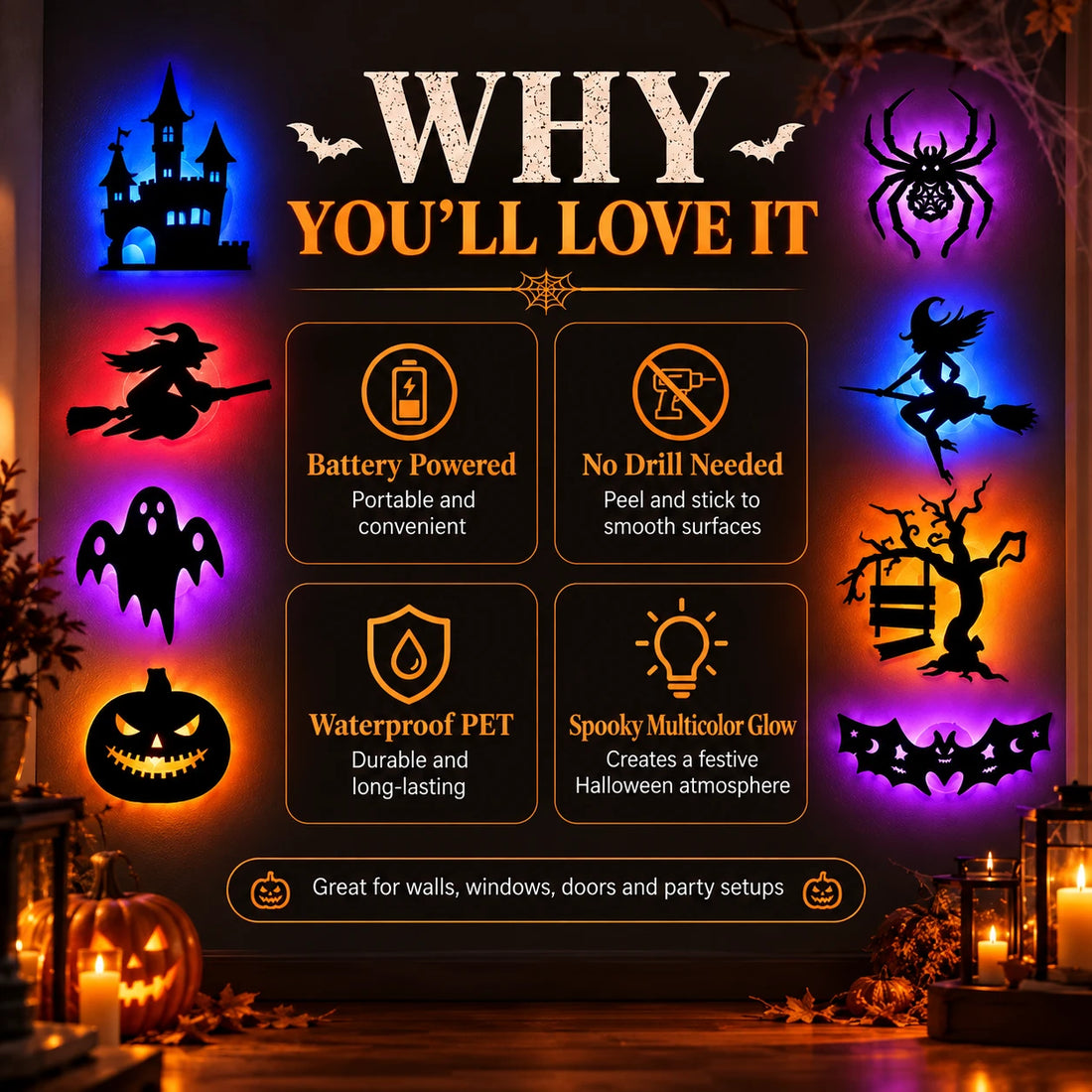 Night Light Wall Spirits